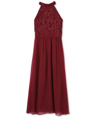 Mock Neck Maxi Dress